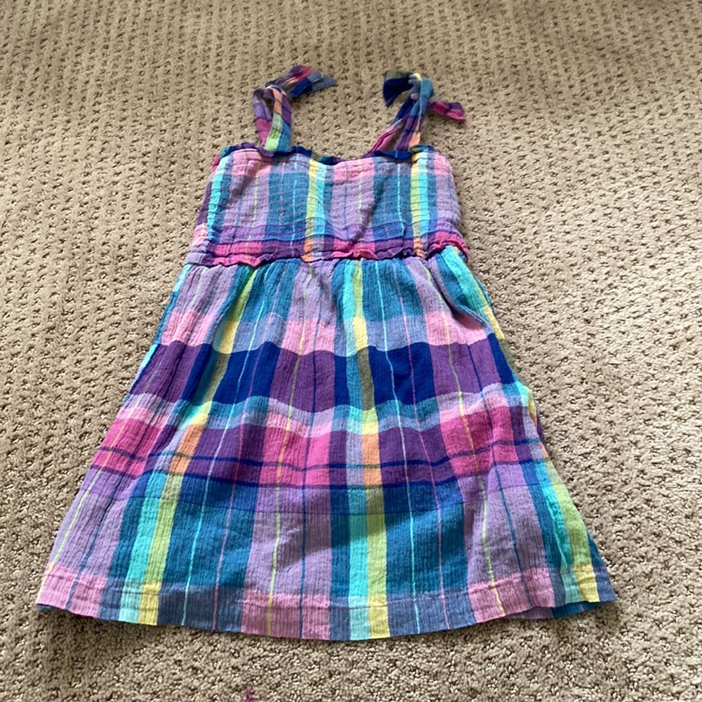 Girls Plaid Summer Dress Size XS